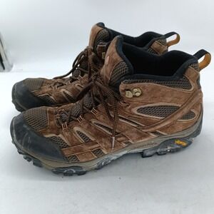 Merrell Moab 2 Mid Waterproof Hiking Boots Mens 13 Earth Brown s4